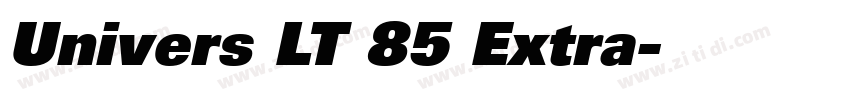 Univers LT 85 Extra字体转换